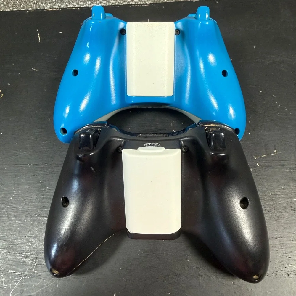 Microsoft Xbox 360 Wireless OEM Controller Lot Blue Black Gaming Untested Read